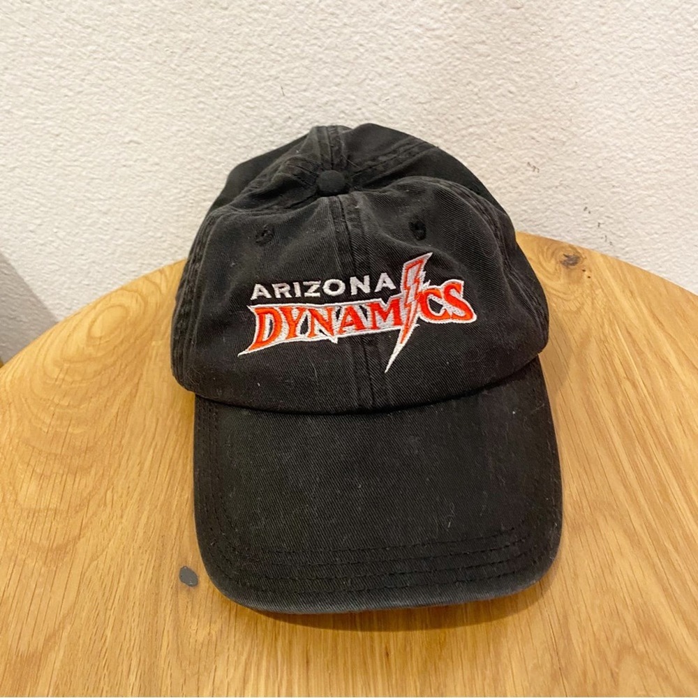 Arizona Dynamics Black Red Baseball Cap Hat
